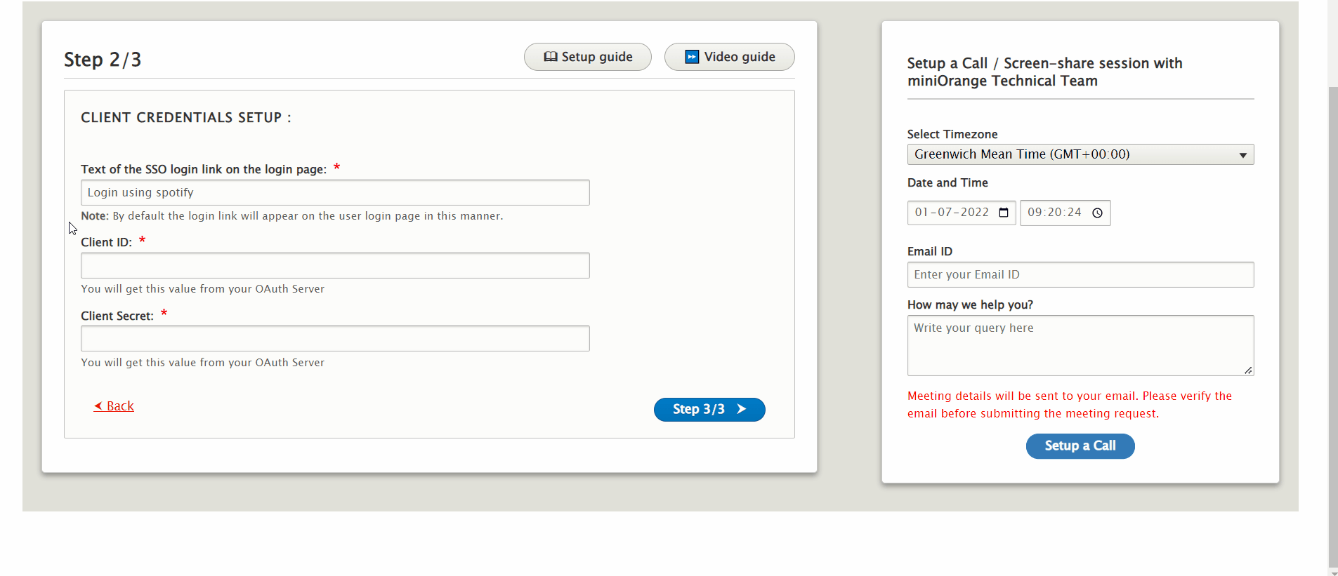 Drupal OAuth Login - Paste Client ID