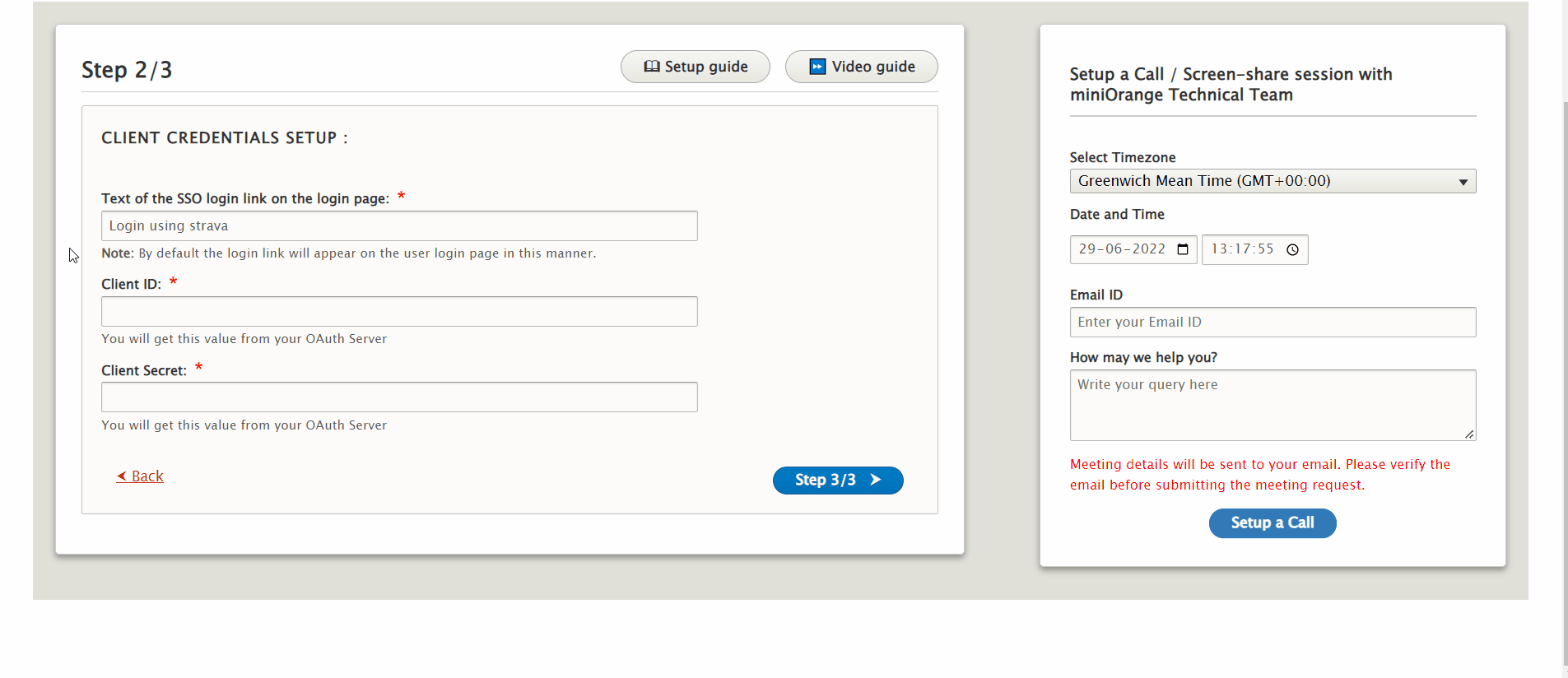 Drupal OAuth Login Strava - Paste Client ID