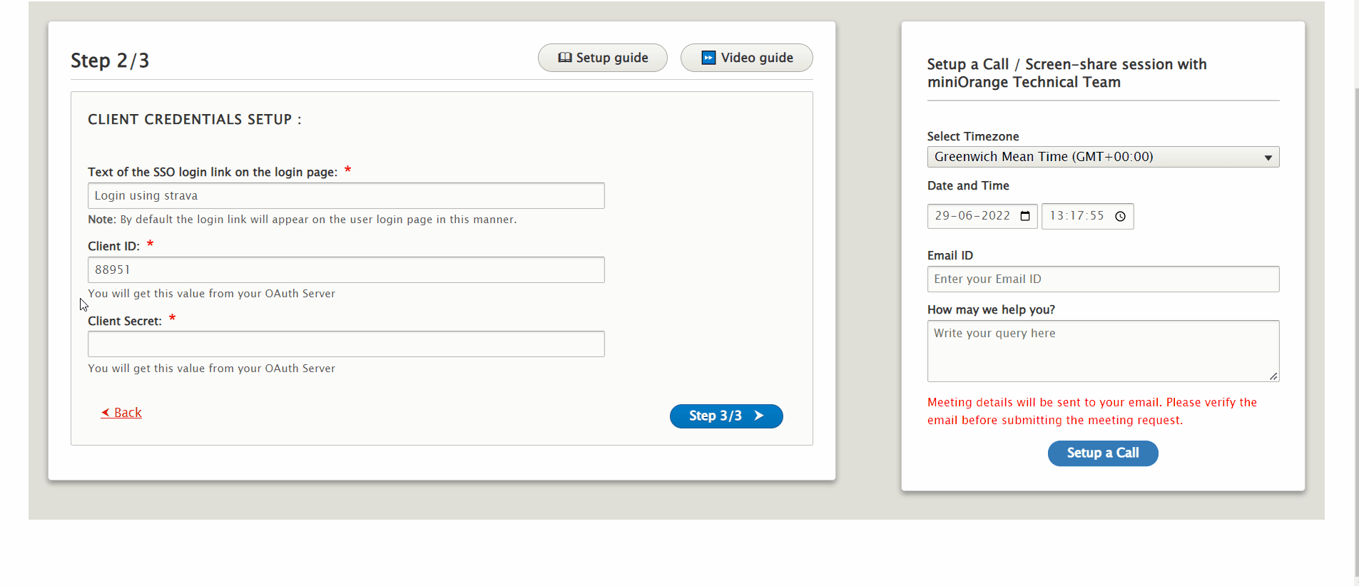 Drupal OAuth Login - Paste Client Secret