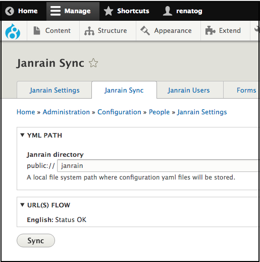 Janrain Sync