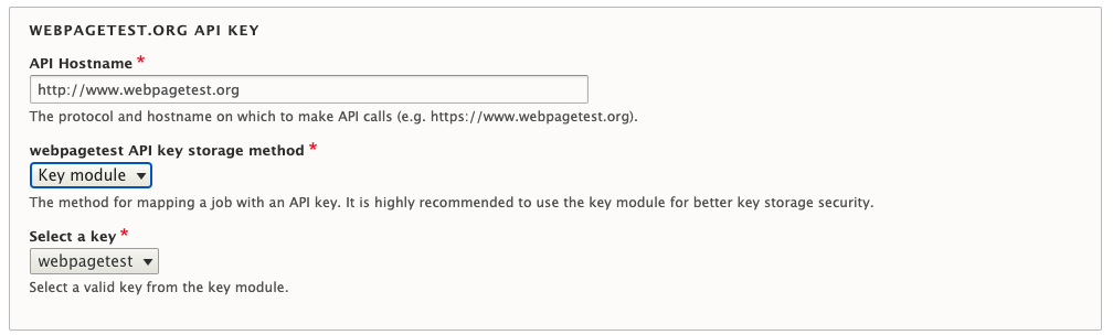 API Keys & Hostname