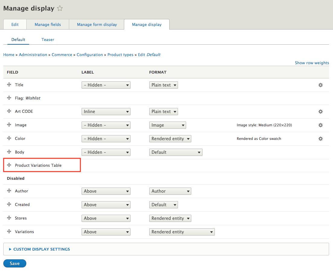 Manage Display Commerce PVT