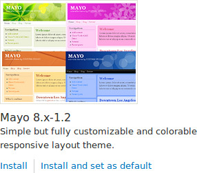Uninstalled themes on Appearance page