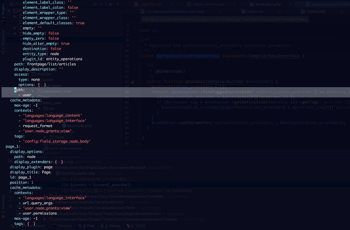 Exported configuration
