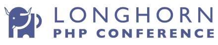 Longhorn PHP Conference logo showing a PHP elephant mixed with a Texas longhorn