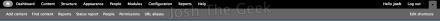 Drupal 7 Toolbar