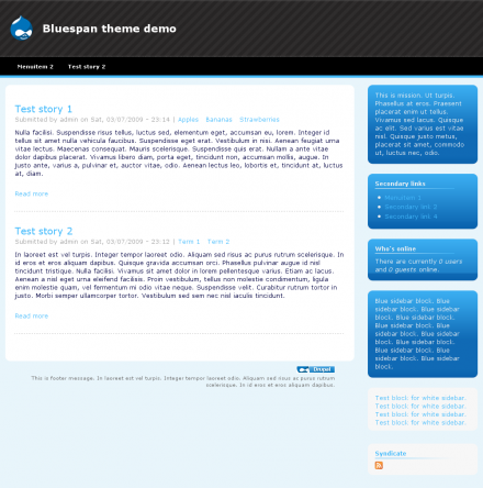 Bluespan screenshot