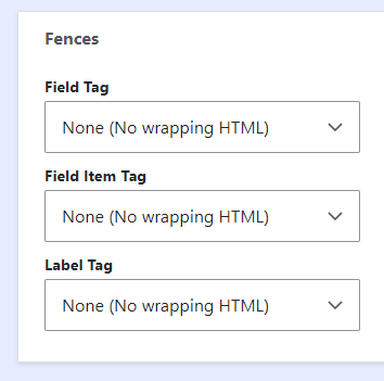 Minimal field markup example