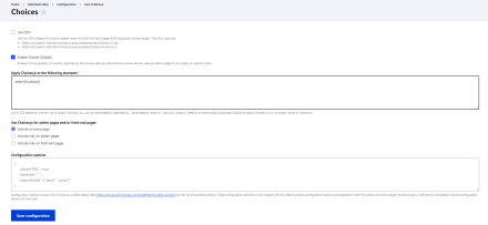 Settings Page