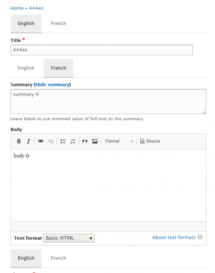 Tabbed mode (Drupal 8 / Drupal 9)