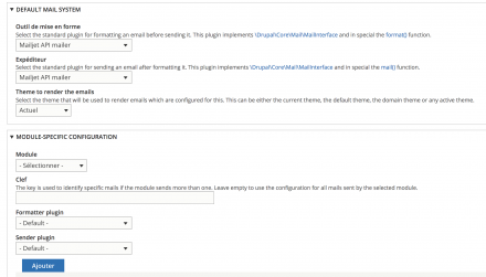 Mail system configuration