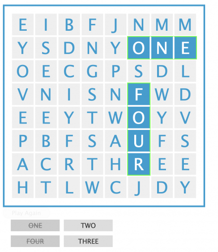 Word scramble game
