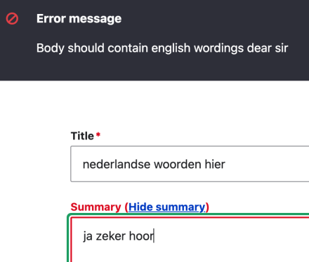 Smart validation in action
