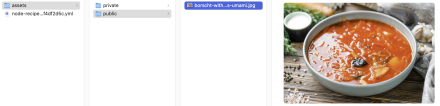 Example of zip archive structure