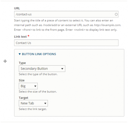 Enhanced Button Link Widget